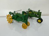 Two Vintage John Deere Toy Tractors