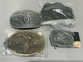 Commemorative Hesston National Finals Rodeo Belt Buckles Lot
