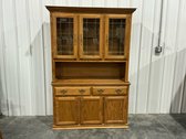 Traditional Wood China Cabinet Hutch