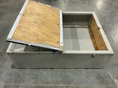 Custom Metal And Plywood Storage Crate
