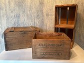 3 Vintage  Wood Crates