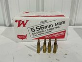 Winchester 5.56mm M193 500 Rounds