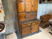 Vintage Wooden Hoosier Kitchen Cabinet