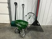 Scotts Spreader And Assorted Tools