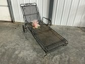 Metal Mesh Outdoor Chaise Lounge