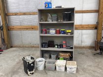 Shelving Unit With Hardware & Batteries
