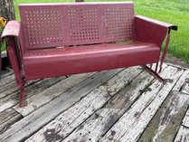 Vintage Metal Porch Glider