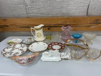 Antique Glassware And Ceramic Collection