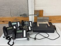 Toshiba Strata PBX And Four Phones