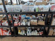 Shelf With Assorted Electrical Supplies