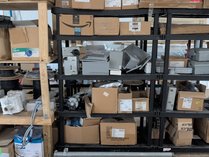 Shelf With Bulk Commercial Electrical Supplies Lot