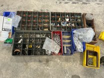 Assorted Hardware And Organizer Bins