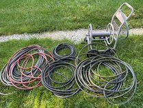 Hose Reel Cart And Garden Hoses