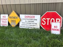 Traffic And Construction Sign Lot