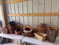 Collection Of Assorted Woven Baskets
