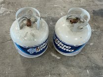 Two Blue Rhino Propane Cylinders