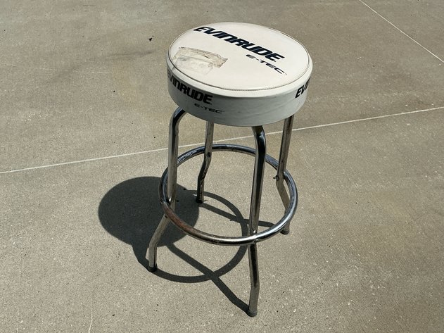 Image for Evinrude E-Tec Chrome Bar Stool