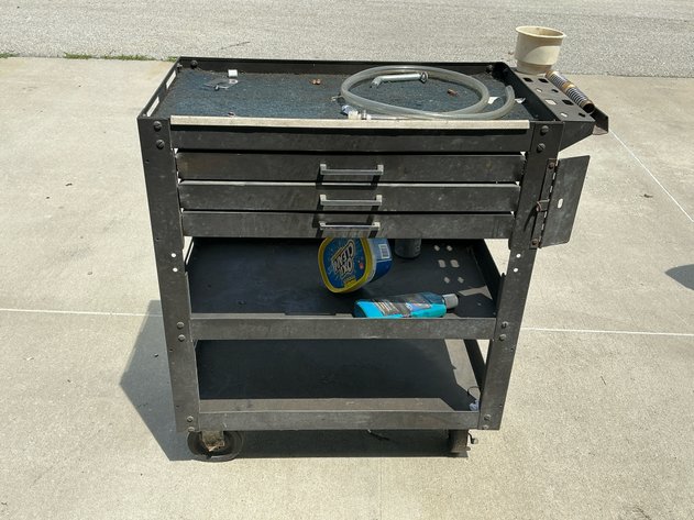Image for 3-Drawer Metal Rolling Utility Cart
