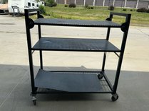 BRP 3-Tier Metal Rolling Shop Cart