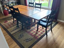 Dining Table Six Chairs And Area Rug