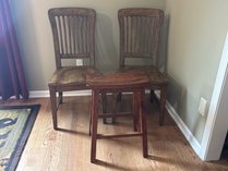 Wooden Dining Chairs And Stool