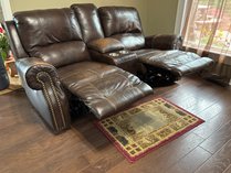 Brown Power Reclining Loveseat
