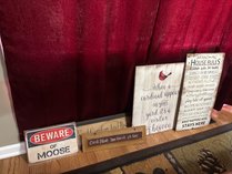 Five Assorted Decorative Signs