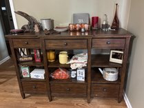 Console Table And Assorted Decor