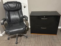 Executive Office Chair And File Cabinet