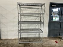5-Tier Metal Rivet Shelving Unit