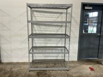 5-Tier Metal Rivet Shelving Unit