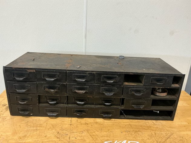 Image for Metal Parts Cabinet With Assorted Hardware