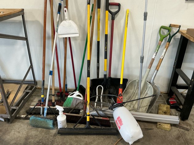 Image for Assorted Janitorial And Landscaping Tools