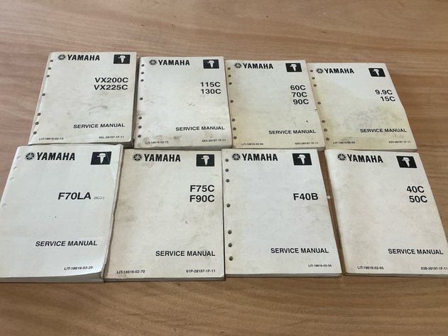 Image for 8 Yamaha Outboard Motor Service Manuals