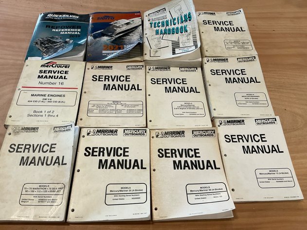 Image for 12 Marine Engine Service Manuals