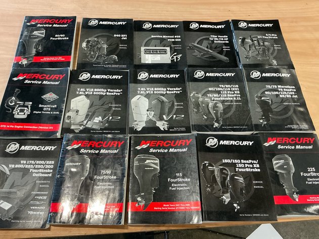 Image for 15 Mercury Marine Service Manuals