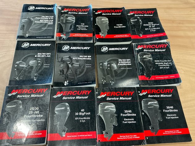Image for 12 Mercury Service Manuals