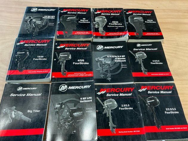 Image for 12 Mercury Outboard Service Manuals
