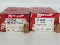 Hornady 45 Caliber Reloading Bullets