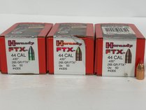 Hornady 44 Caliber 265 Grain Ftx Bullets