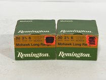 Two Boxes Remington Mohawk 20 Gauge Shells