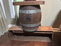 Upcycled Antique Wooden Barrel And Crates