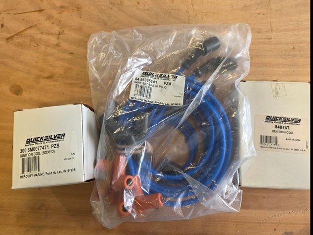Image for Quicksilver Ignition Coils And Wire Set