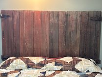 Reclaimed Wood Barn Door Headboard