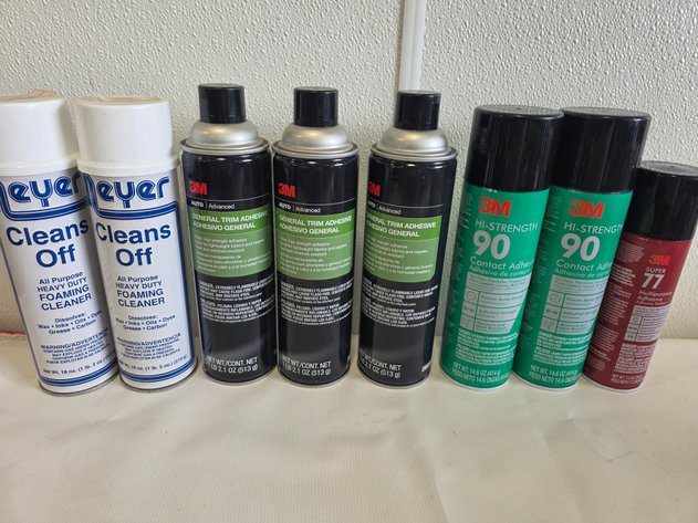 Image for 8 Meyer And 3M Adhesive And Cleaner Cans