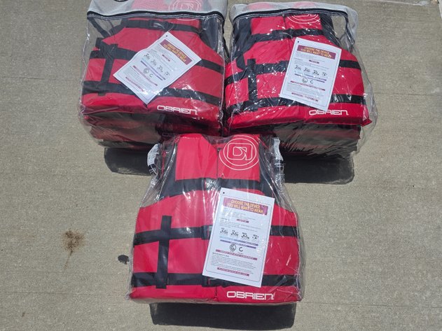 Image for 3 O'Brien Adult Life Jacket 4-Packs