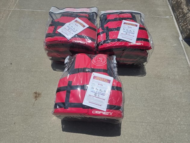 Image for Three Obrien 4-Pack Life Jackets