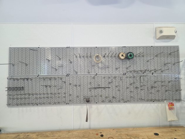Image for Slotted Metal Pegboard System