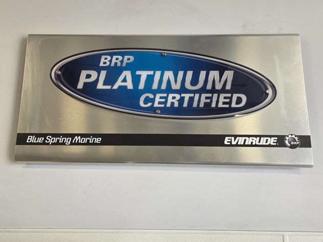 Image for BRP Evinrude Platinum Certified Sign