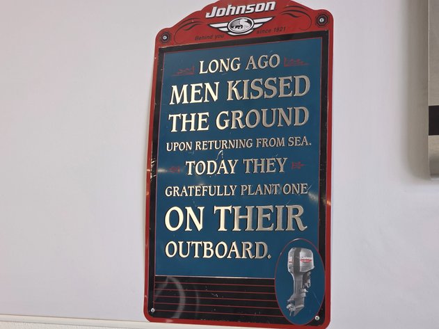 Image for Johnson Outboard Advertising Sign